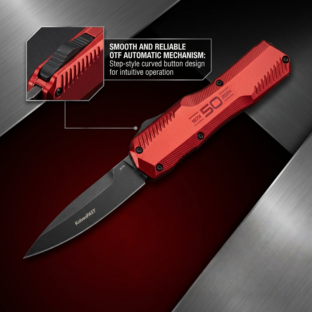 🔥LAST DAY49% OFF🔪- 9000R Matt Diskin OTF AUTO Knife (🎉50th Anniversary Edition🎉)