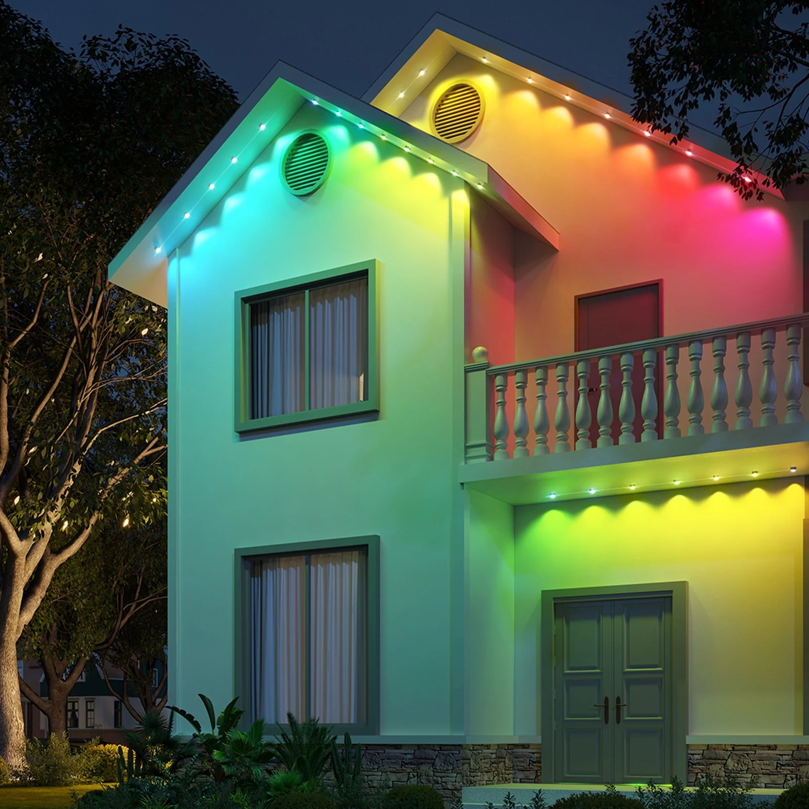 🔥Last Day Promotion 70% OFF🔥 - Smart Rainbow LED Permanent Outdoor Light
