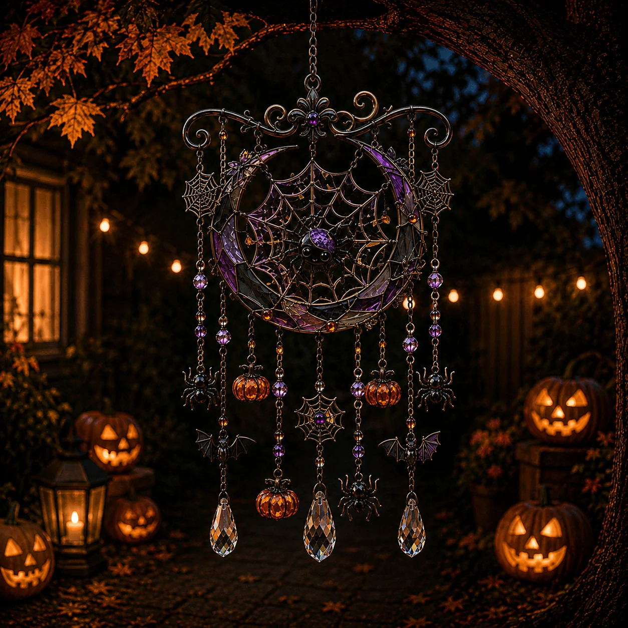 🏆 LIMITED TIME — 60% OFF - Halloween-Themed Crystal Wind Chime