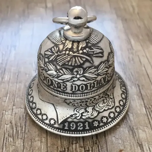 Handcrafted Retro Motorcycle Ride Guardian Bell - Good Luck Charm