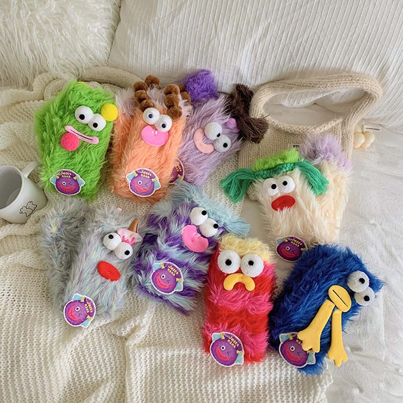 🎁💝2023 CHRISTMAS GIFT - Warm Cozy Fluffy Cartoon Monster Socks🧦