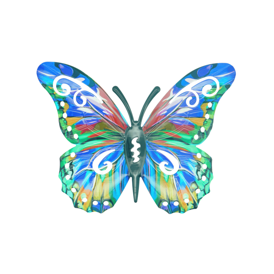 Brand New 2026✨🦋4Pcs Butterfly Metal Wall Decor,Outdoor Hanging Wall Art Sculptures Decoration