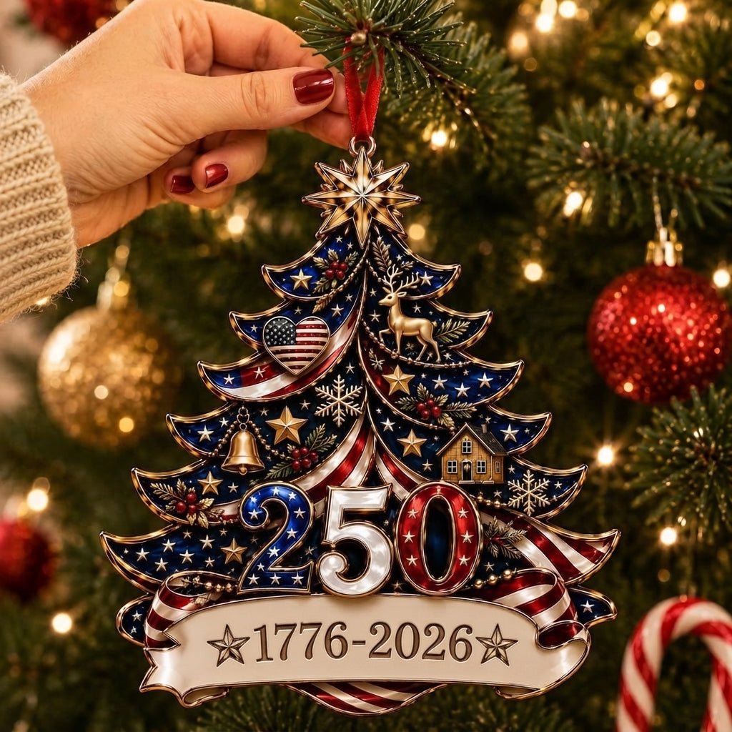 🏆 LIMITED TIME — 60% OFF FLASH SALE - America 250th Anniversary Christmas Ornament