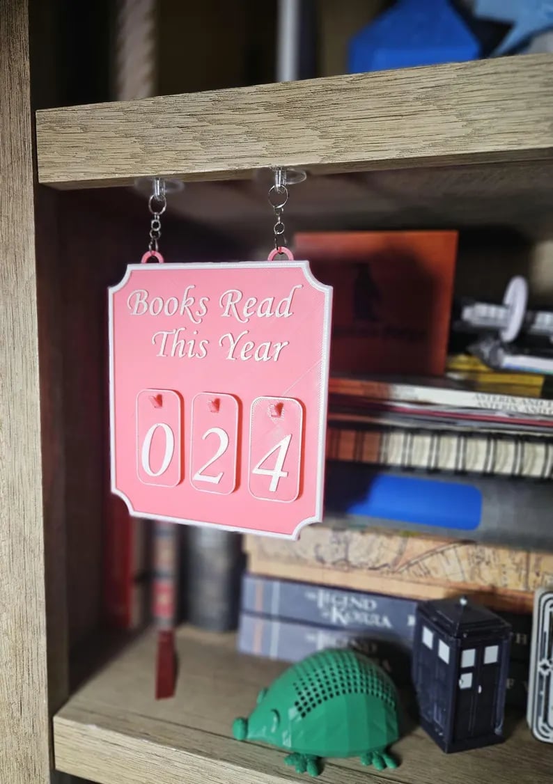 Hanging Bookshelf Counter Bookish Decor Books Read This Year Counter