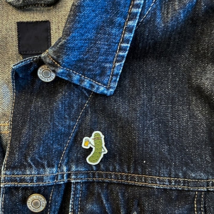 🔥Early Spring Hot Sale🥒Lucky Pickle Girl Enamel Pin