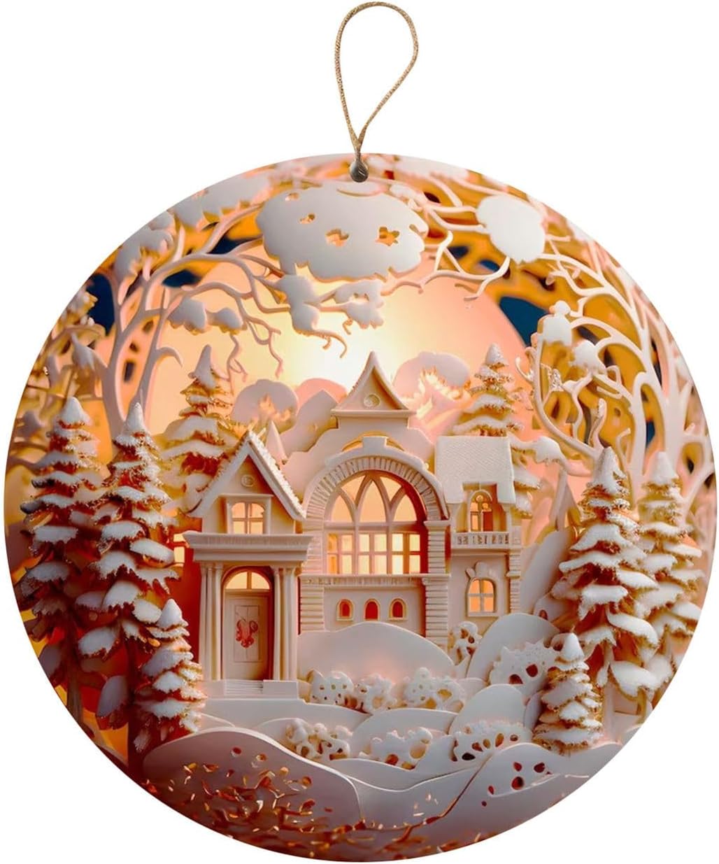 3D Nativity Ornaments - Christ Baby and Mary Design for Christmas Tree