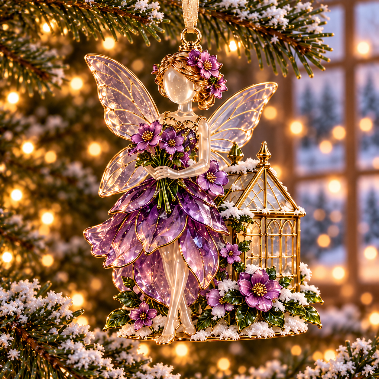 ⏳ Last Day 70% OFF  - Winter Garden Fairies – 6 Enchanting Christmas Ornament Designs