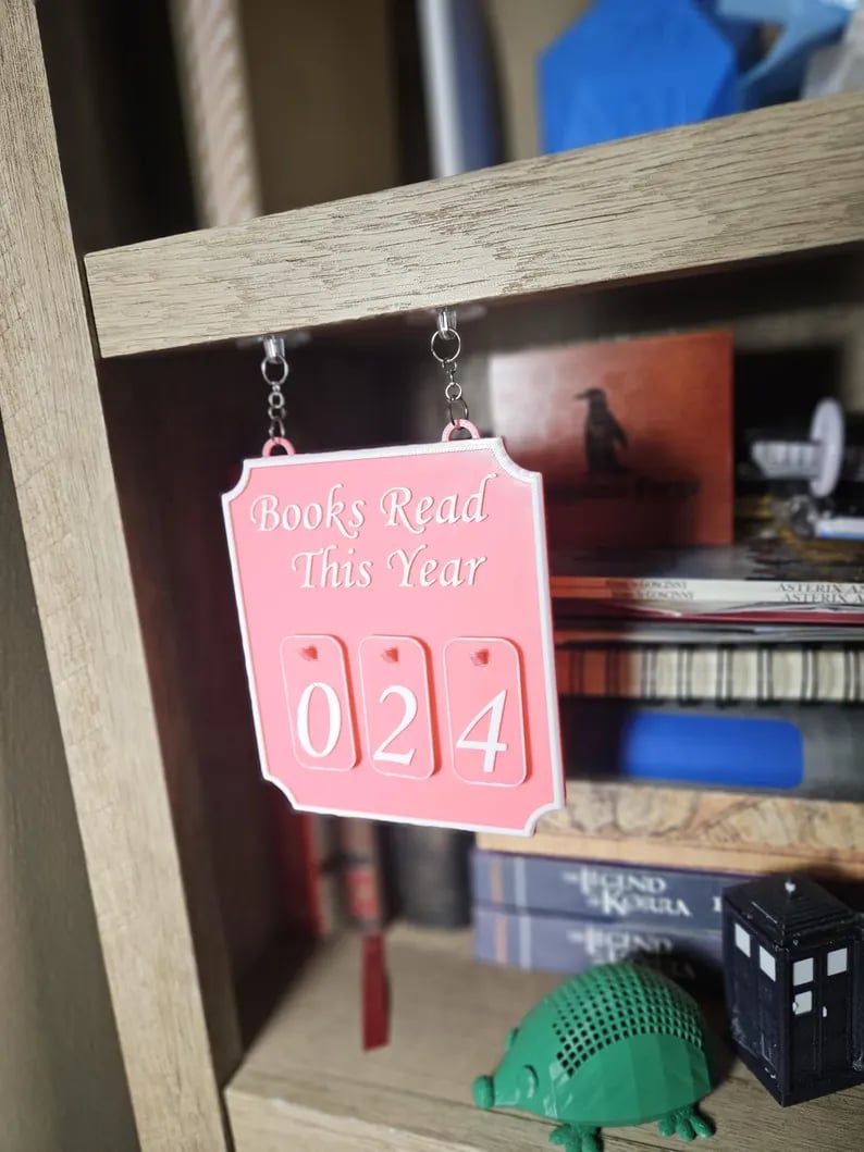 Hanging Bookshelf Counter Bookish Decor Books Read This Year Counter
