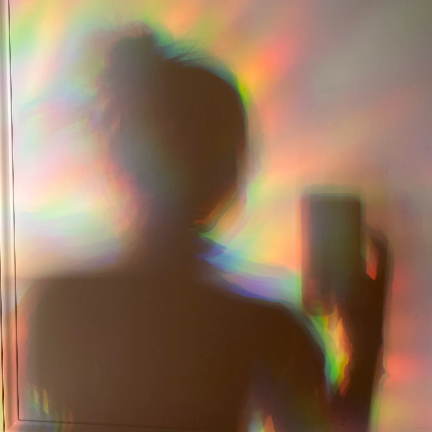 3D seven-color stereoscopic non-adhesive electrostatic ray prism film