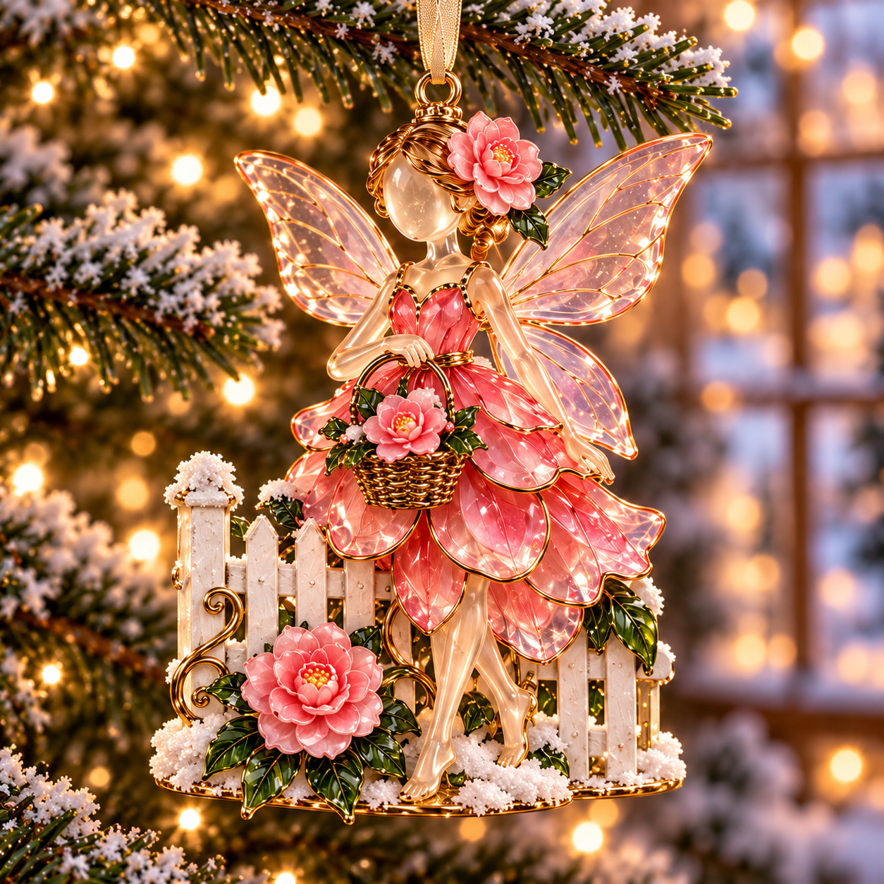 ⏳ Last Day 70% OFF  - Winter Garden Fairies – 6 Enchanting Christmas Ornament Designs