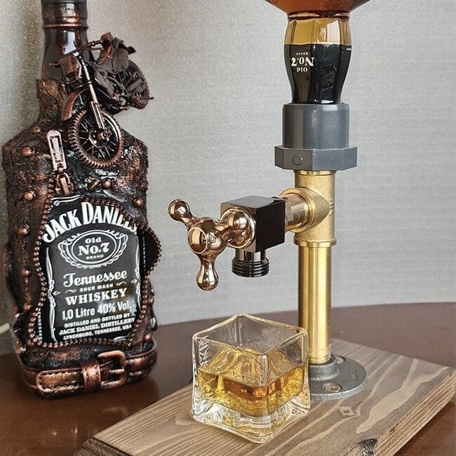 (🎁2023-Christmas Hot Sale🎁)Liquor Alcohol Whiskey Wood Dispenser