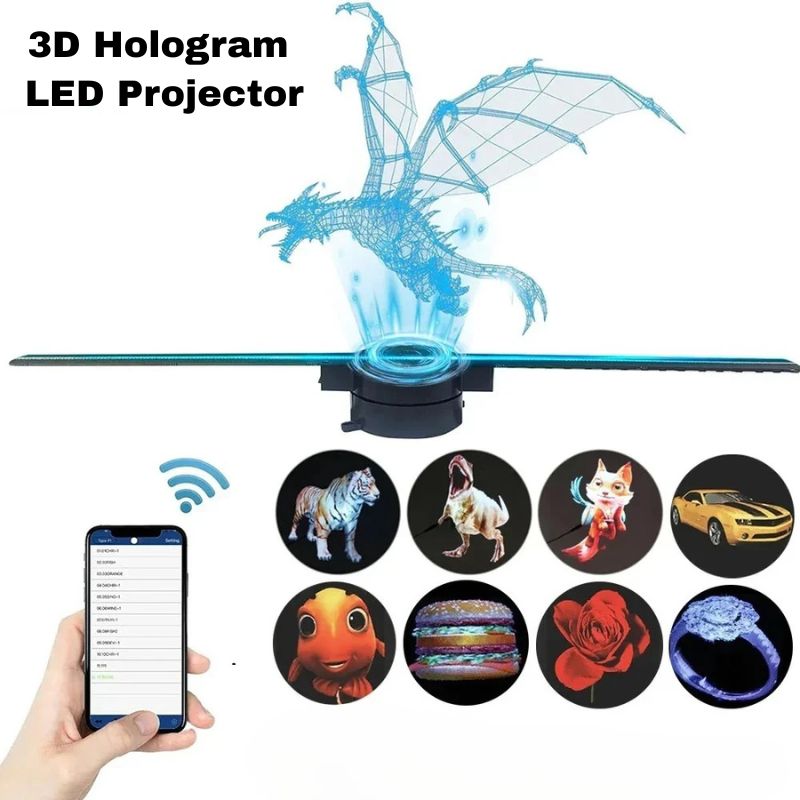 🎉 Hot Sale 🔥 3D Hologram LED Fan Projector - Craft Personalized 3D Visual Effects
