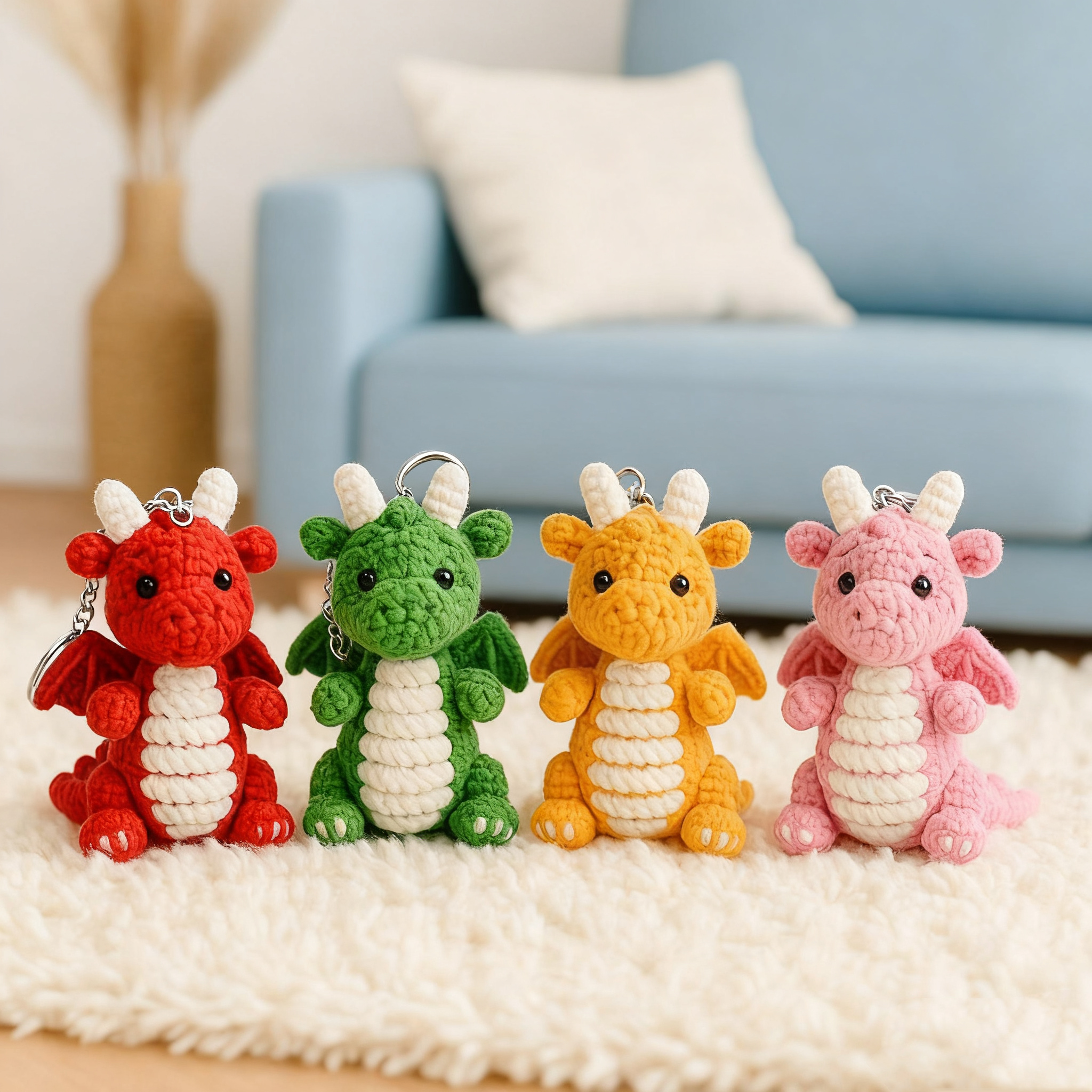 🔥Last Day Promotion 70% OFF🔥 - 🐉Cute Flame Dragon Keychain