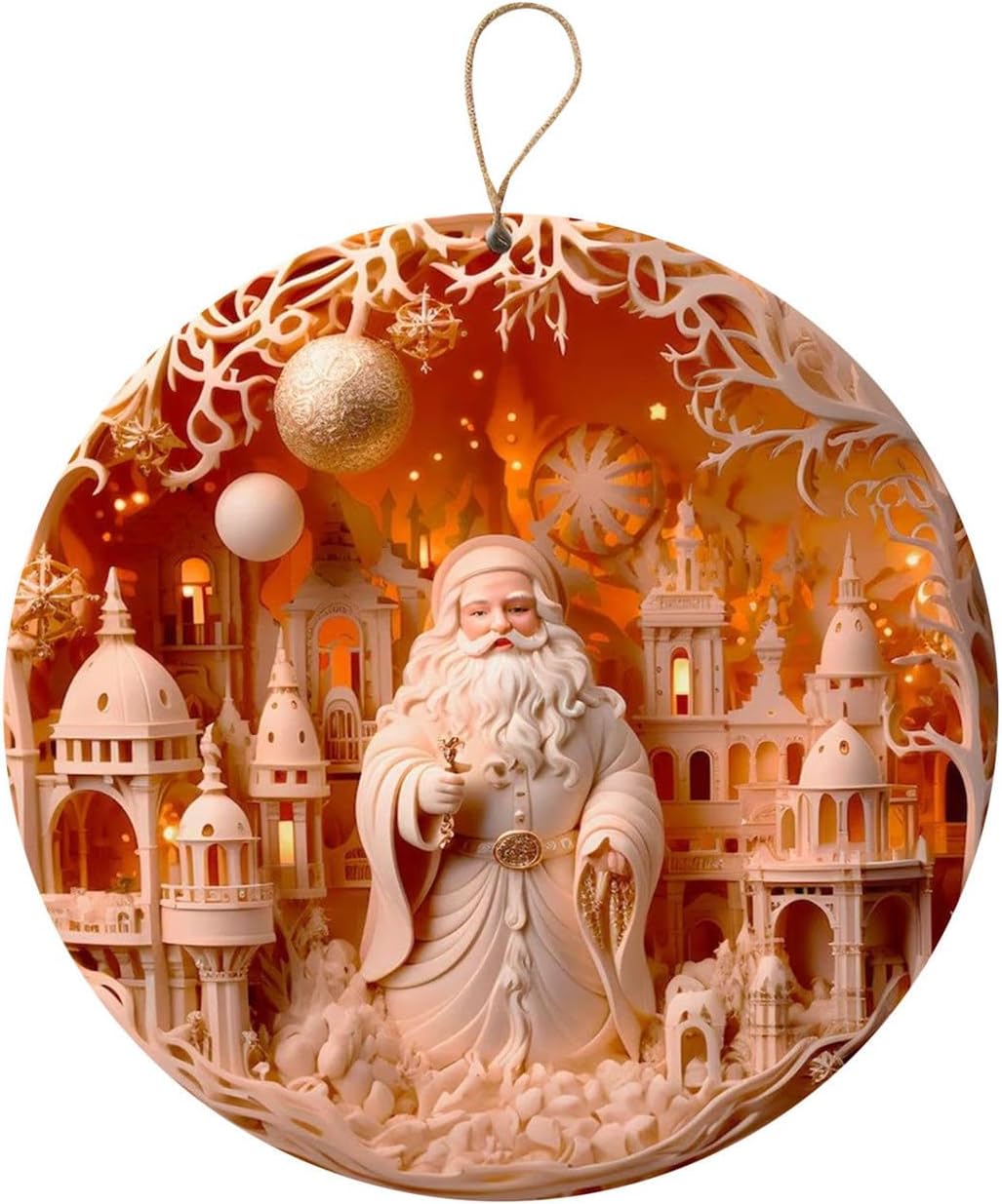 3D Nativity Ornaments - Christ Baby and Mary Design for Christmas Tree