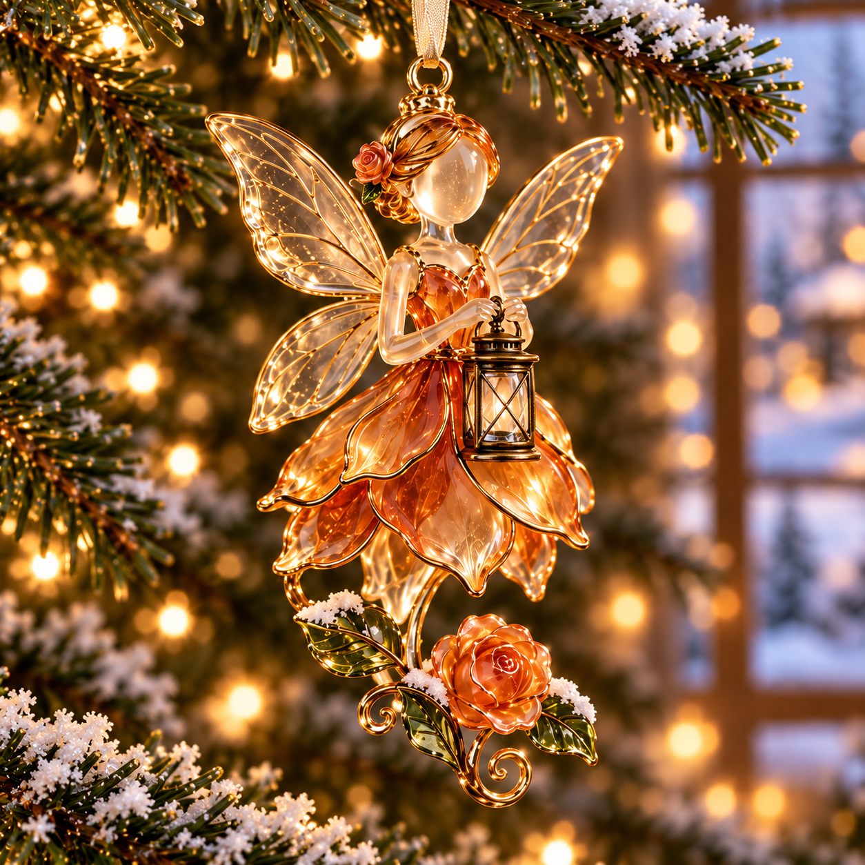 ⏳ Last Day 70% OFF  - Winter Garden Fairies – 6 Enchanting Christmas Ornament Designs