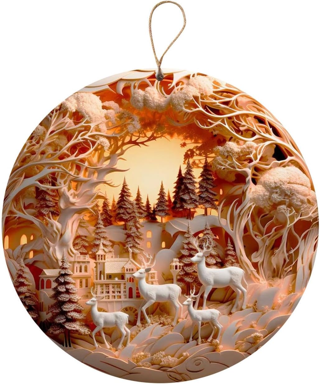 3D Nativity Ornaments - Christ Baby and Mary Design for Christmas Tree