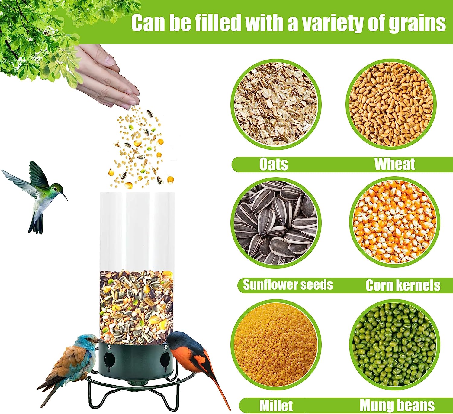 (🔥Last Day Promotion 50% OFF🔥)Squirrel-Proof Bird Feeder(Buy 2 Get Extra 10% OFF Now)