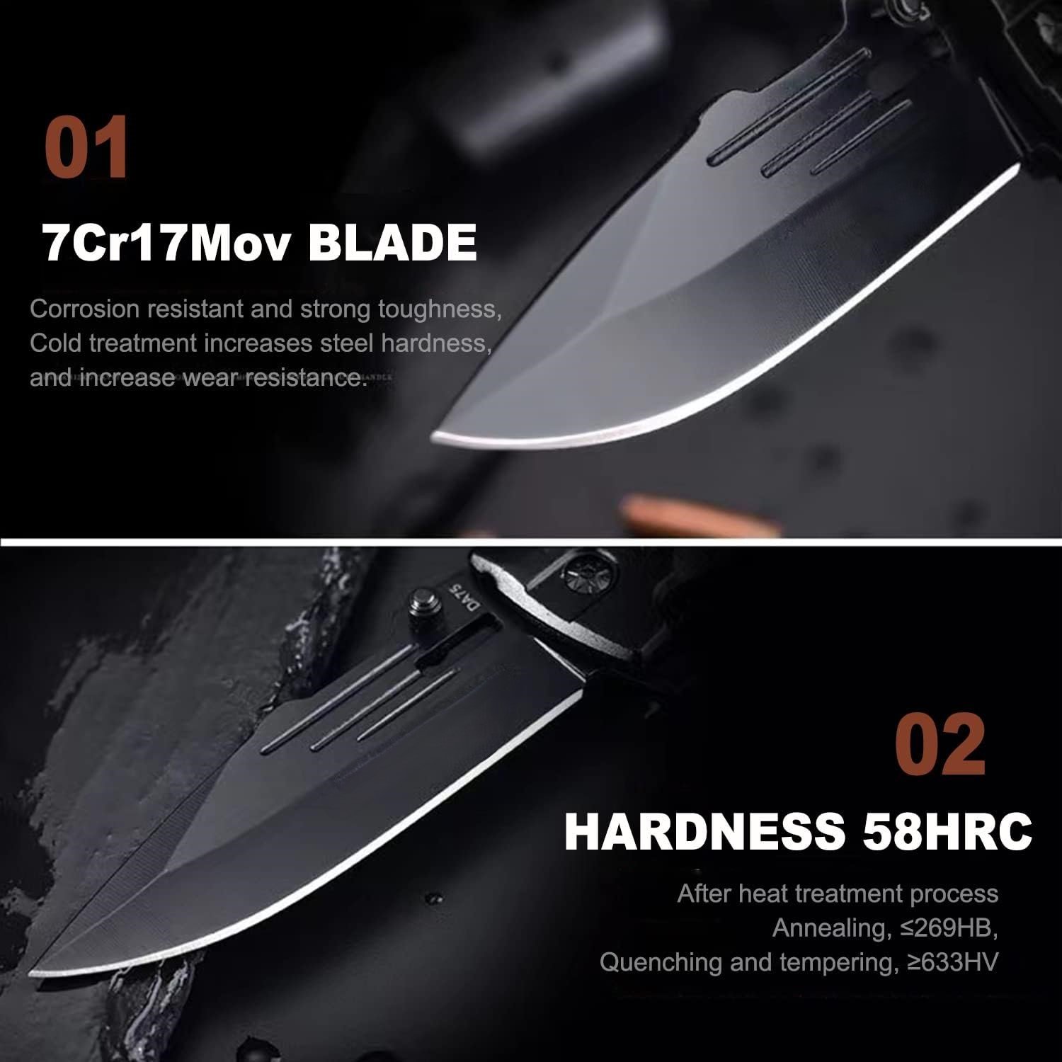 🔥Hot Sale 49% OFF🔪Multifunctional Outdoor Survival Folding Tactical Knife with Lock