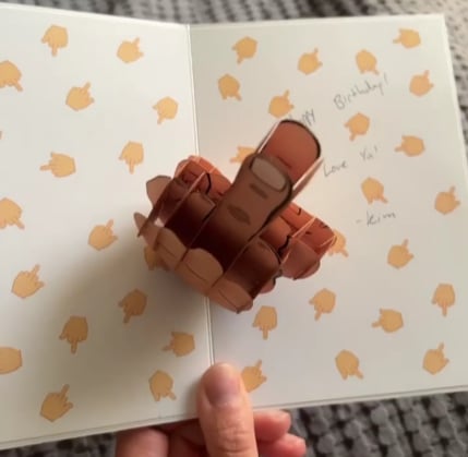 🎅Christmas Presale 49% OFF-🎄Something Special Just For Youy Middle Finger Pop Up Card