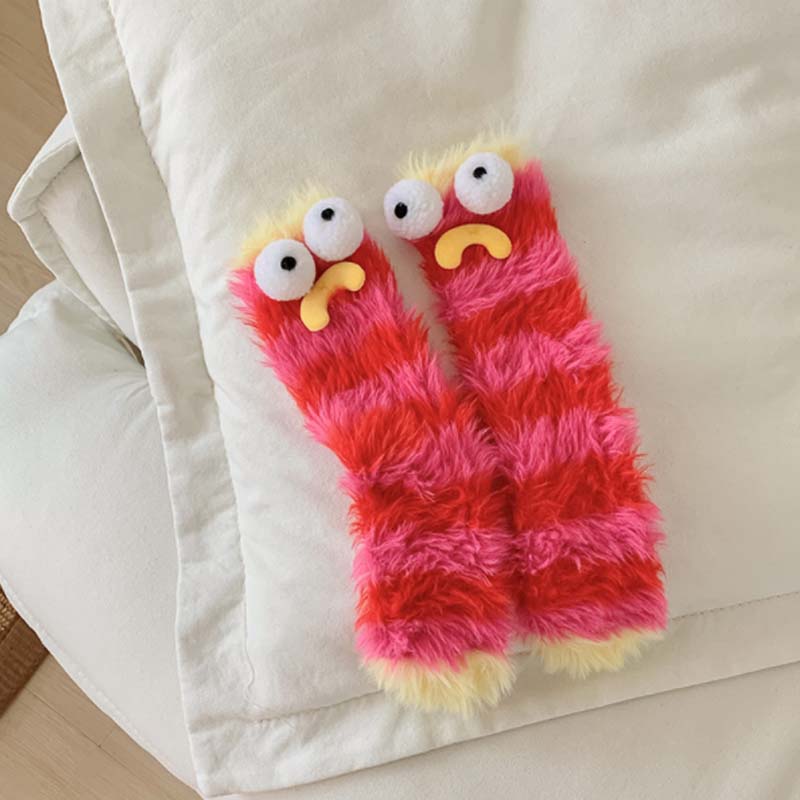 🎁💝2023 CHRISTMAS GIFT - Warm Cozy Fluffy Cartoon Monster Socks🧦