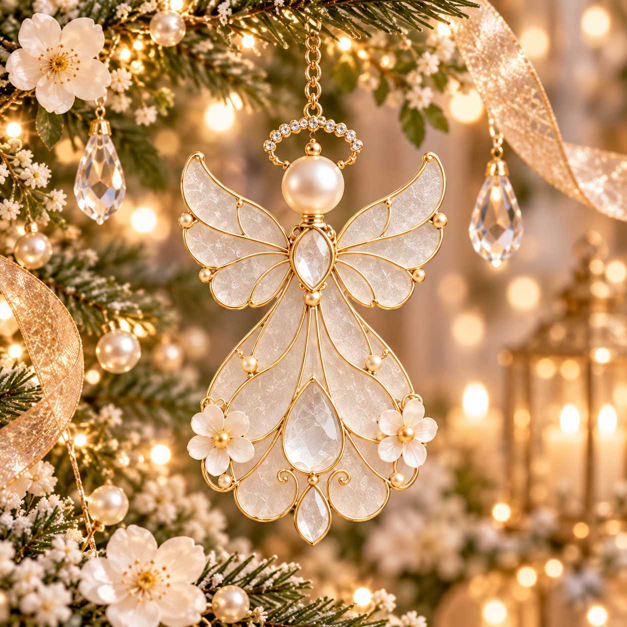 🔥LAST DAY 50% OFF🔥 - 12-Month Birthstone Angel Ornament Collection – Stained Glass Christmas Tree Decorations & Meaningful Keepsake Gifts