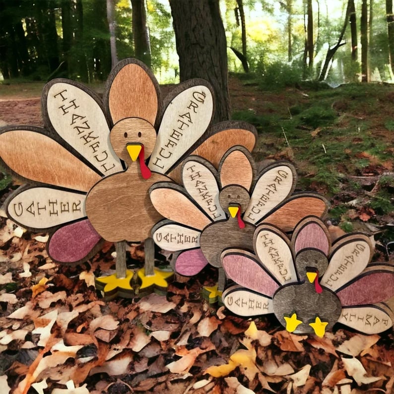 2025 Standing Wood Turkey, Turkey family🔥BUY MORE SAVE MORE