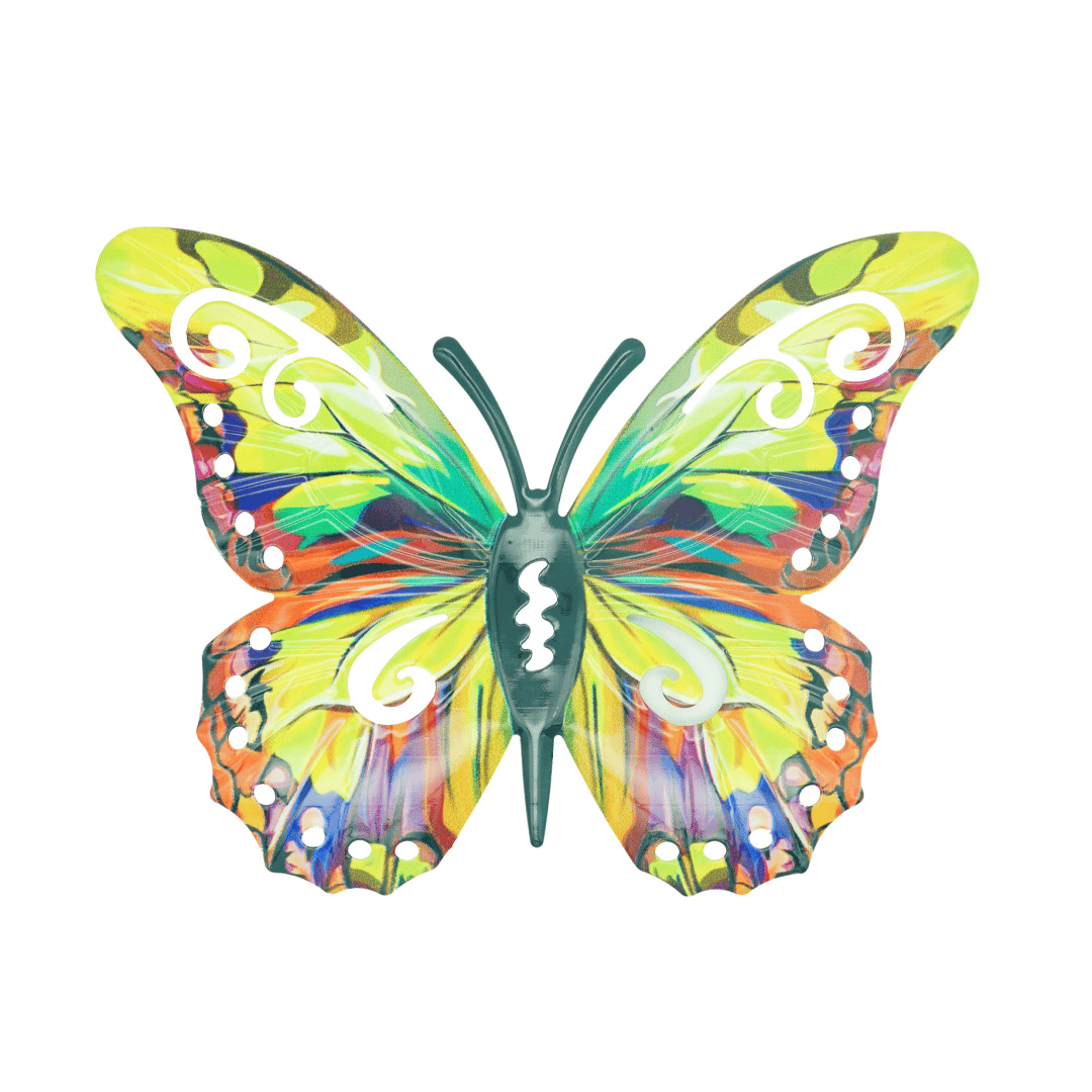 Brand New 2026✨🦋4Pcs Butterfly Metal Wall Decor,Outdoor Hanging Wall Art Sculptures Decoration