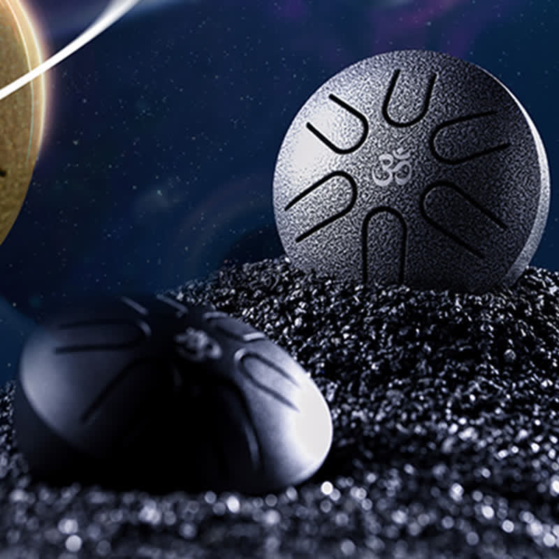 Buddha Stones Mini Steel Tongue Drum 3 Inch Sound Healing Drum Kit