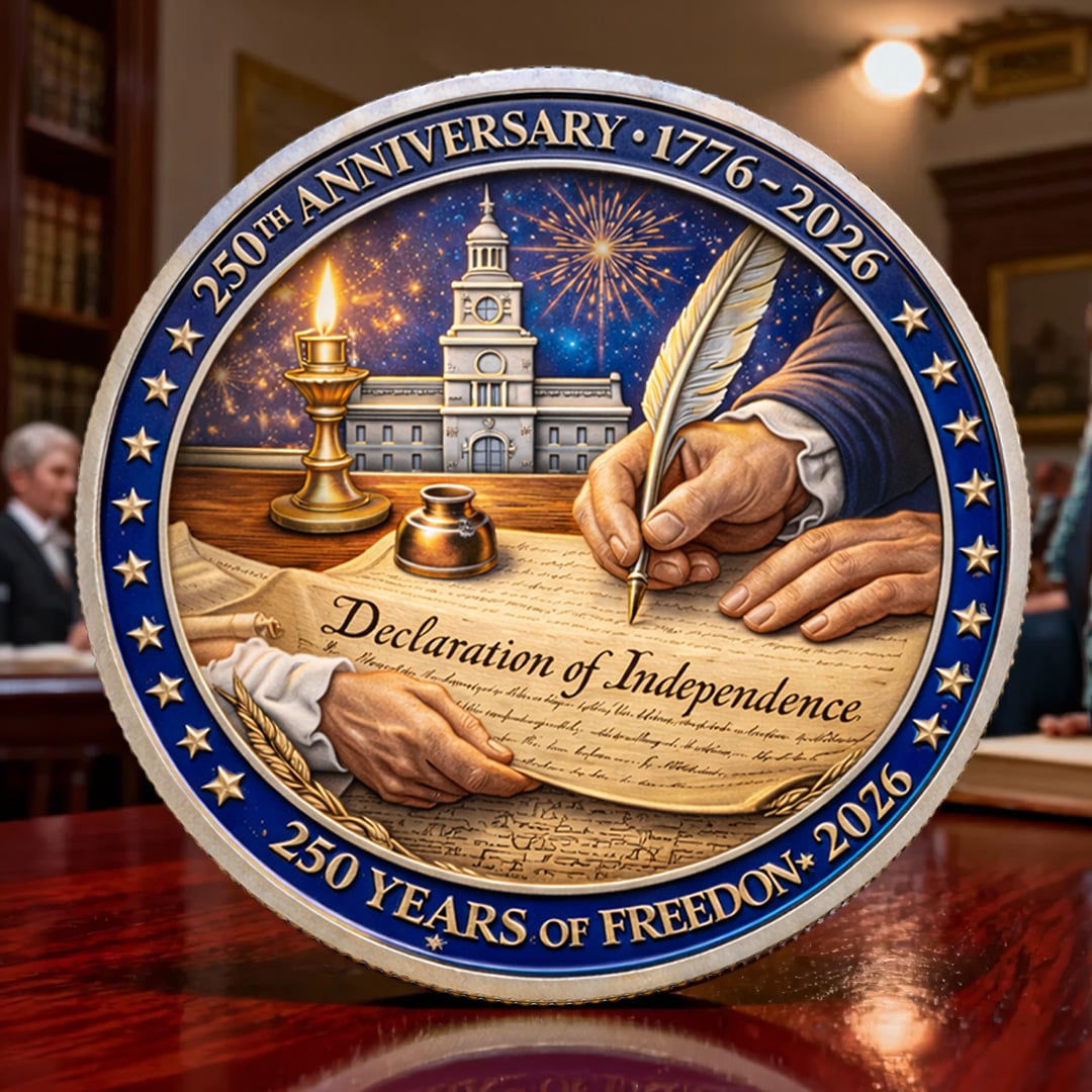 🏆LAST DAY 60% OFF🔥 - Declaration of Independence – 250th Anniversary Commemorative Coin