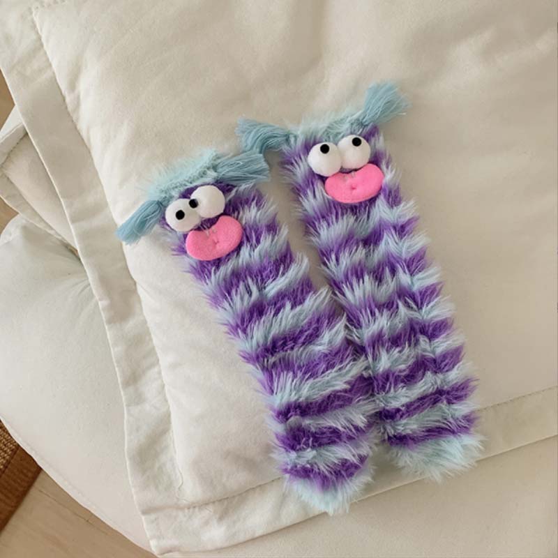 🎁💝2023 CHRISTMAS GIFT - Warm Cozy Fluffy Cartoon Monster Socks🧦