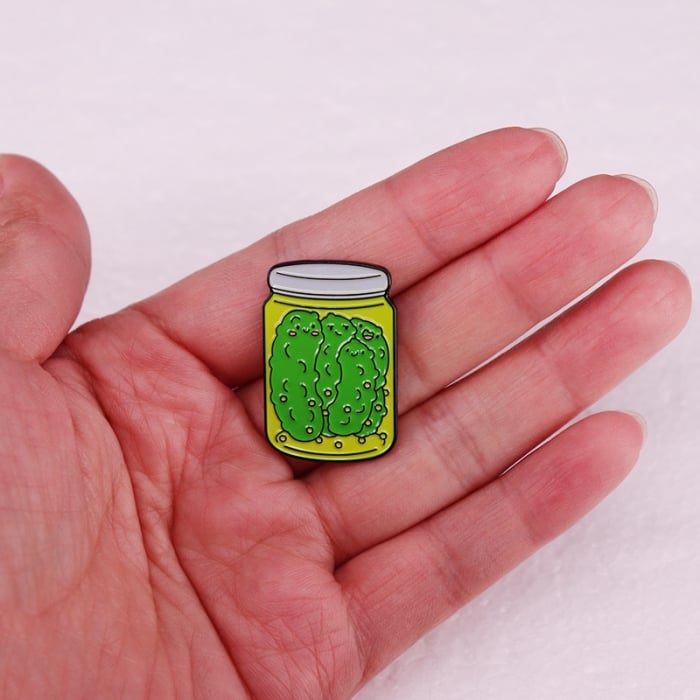 🔥Early Spring Hot Sale🥒Lucky Pickle Girl Enamel Pin