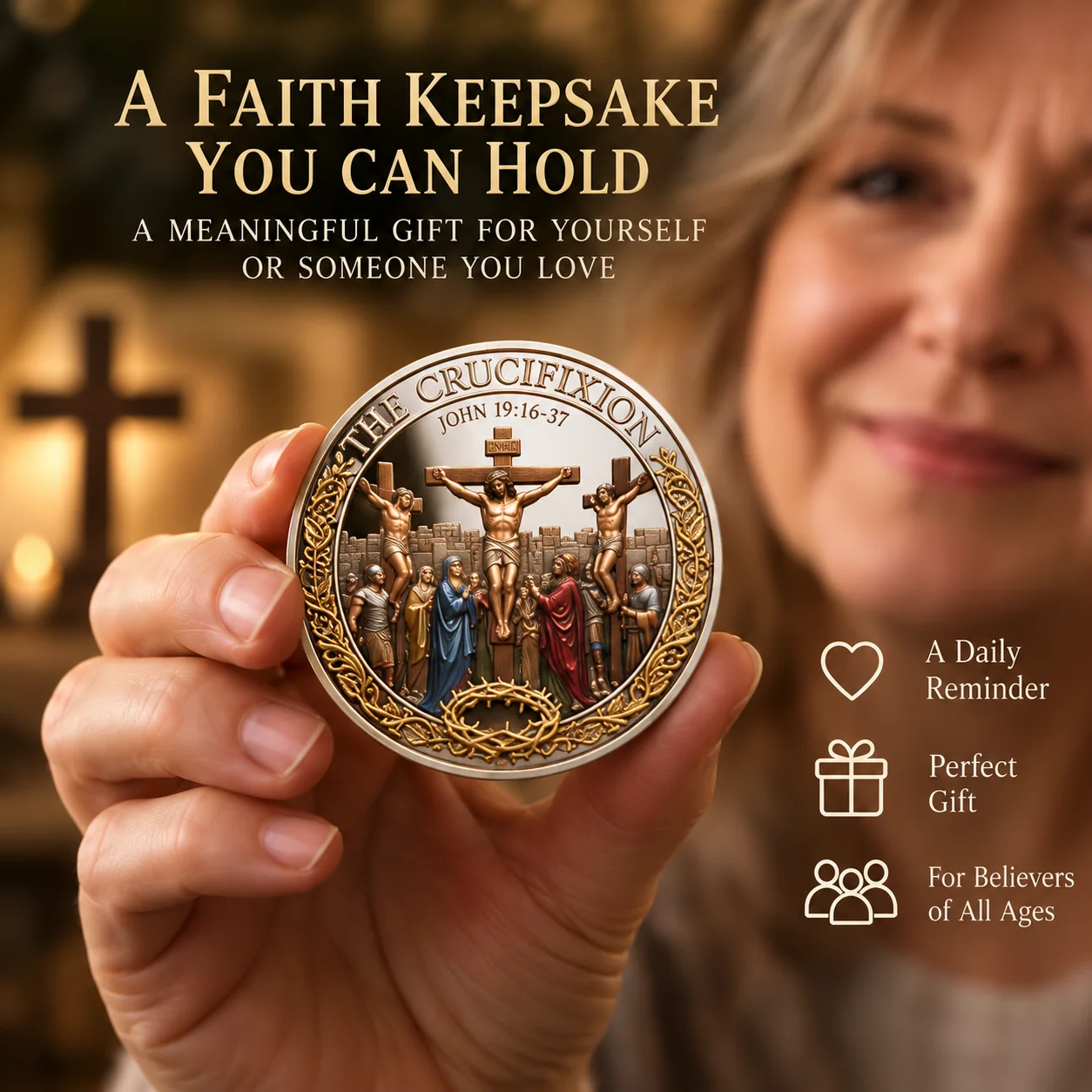 Two Sides, One Promise – Crucifixion & Resurrection Commemorative Coin