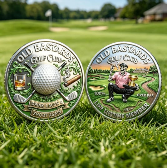 ⛳60% OFF -The Eternal Golfer's Challenge Coin