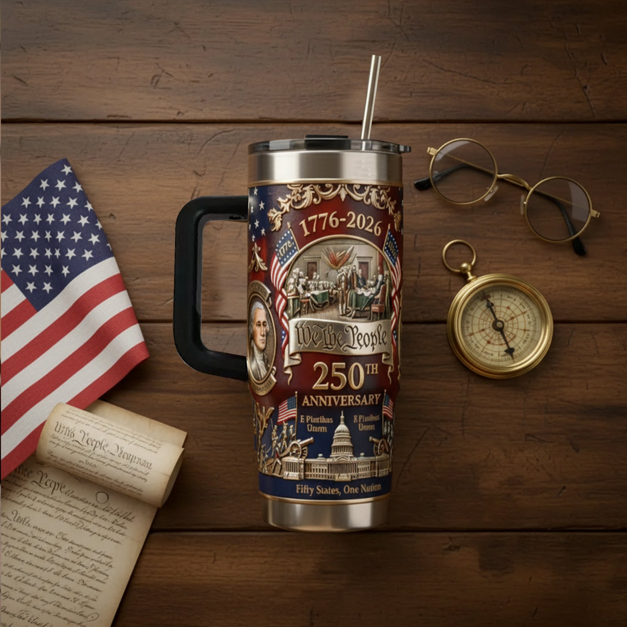 🔥U.S. 250th Anniversary Commemorative Travel Tumbler (1776-2026)
