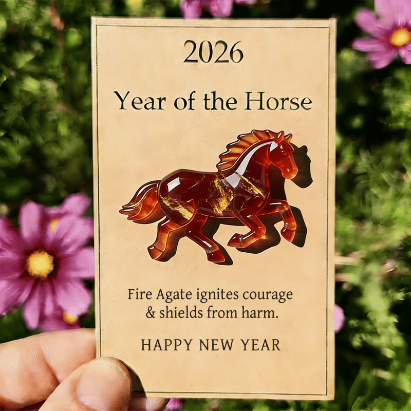 🔥🐴2026 Year of the Horse: Fire Agate Guardian — Symbol of Courage & Fearless Journeys