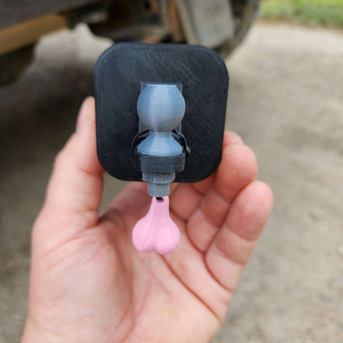3D Funny Trailer Hitch Cover