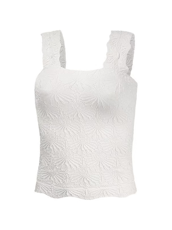 🔥LAST DAY PROMOTION 🔥Women's Floral Embossed Sports Tank Top