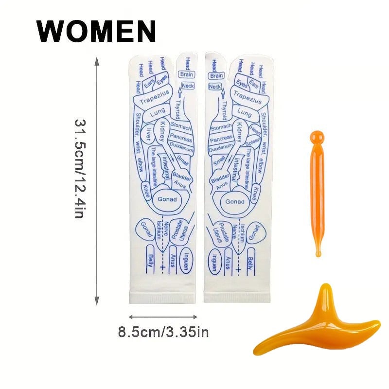 🎁💝2024 Mother’s Day Gifts - Reflexology Socks with Trigger Point Massage Tool