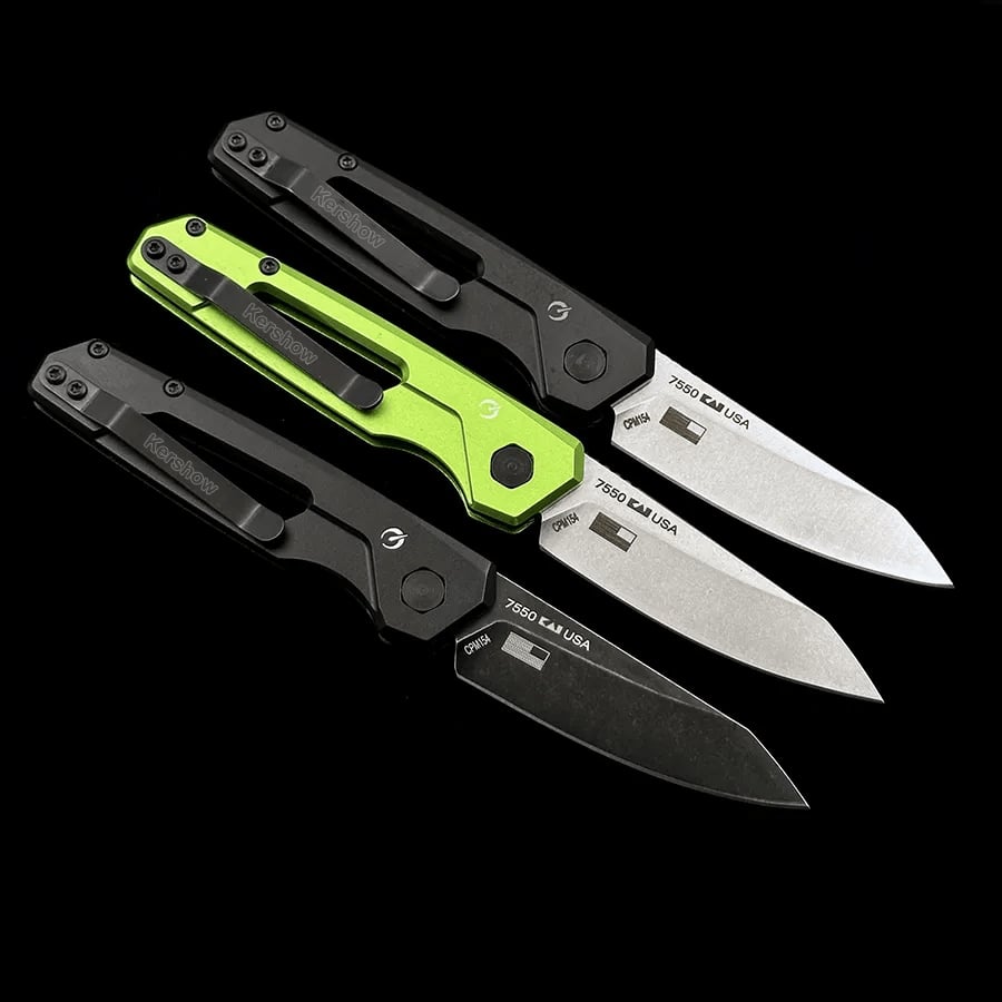 🔥LAST DAY 49% OFF🔥Men's Assisted Button Lock Knife,Aviation Aluminum Green Handle with Belt Clip, Portable for Camping Survival