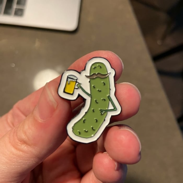 🔥Early Spring Hot Sale🥒Lucky Pickle Girl Enamel Pin