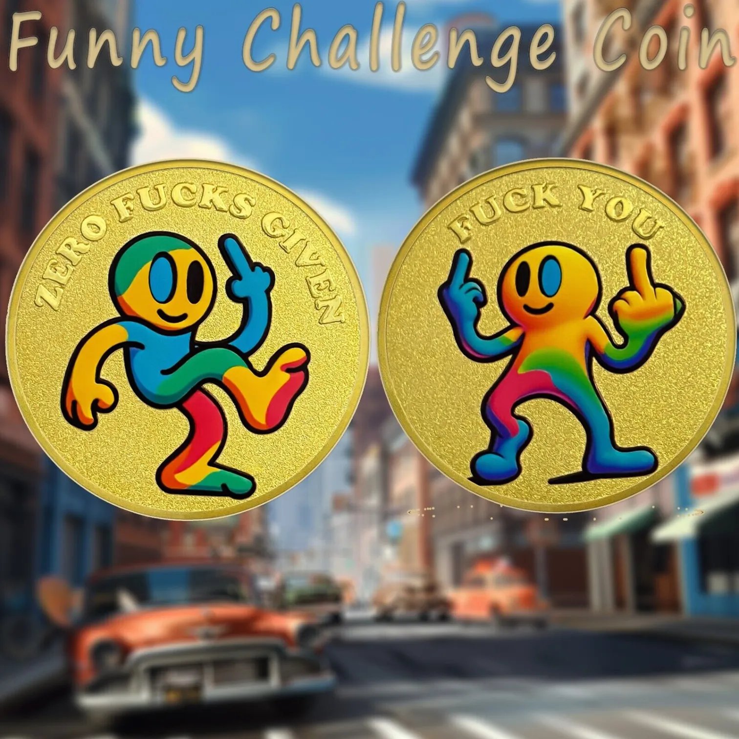 Funny Official Bad Man As*hole Challenge Coin