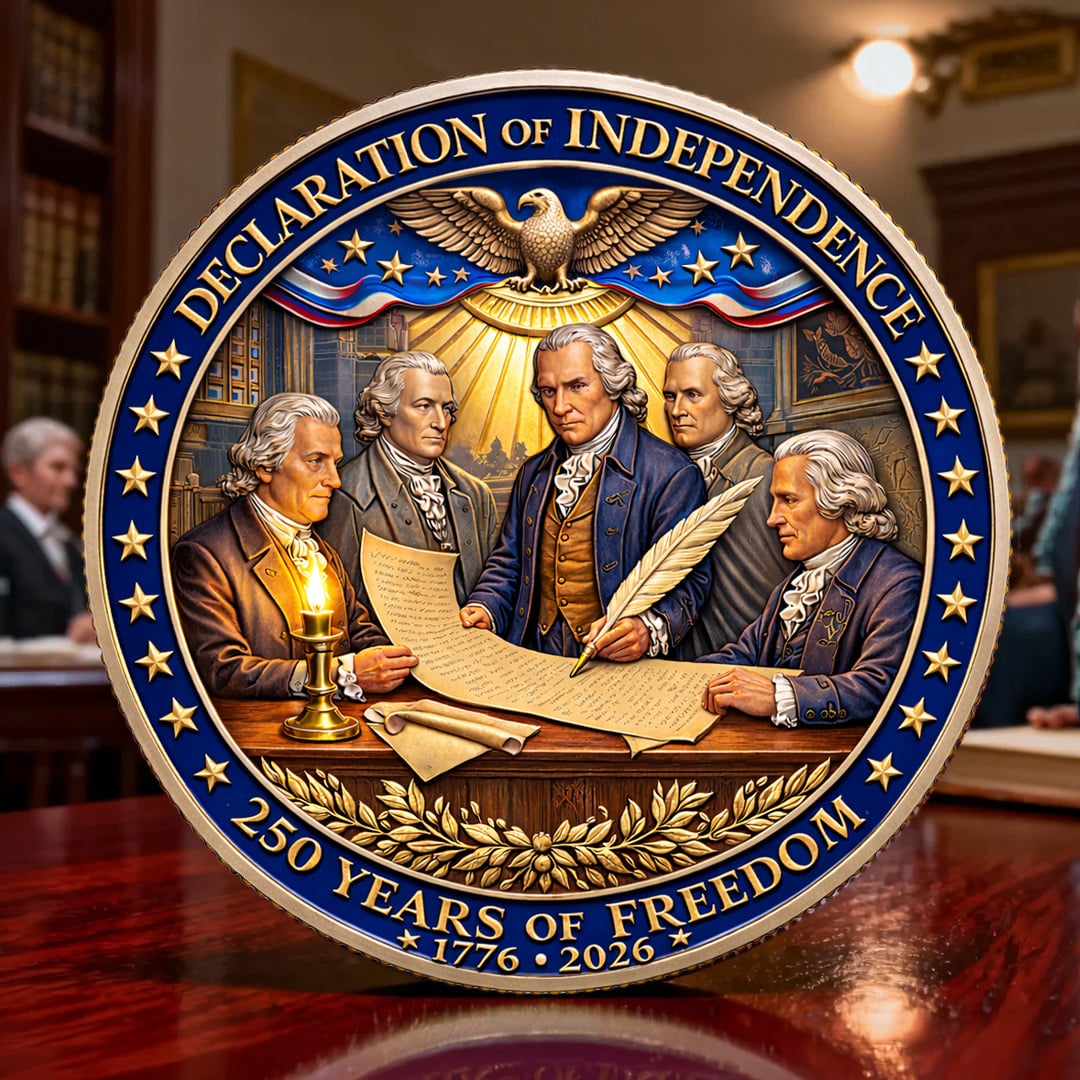 🏆LAST DAY 60% OFF🔥 - Declaration of Independence – 250th Anniversary Commemorative Coin