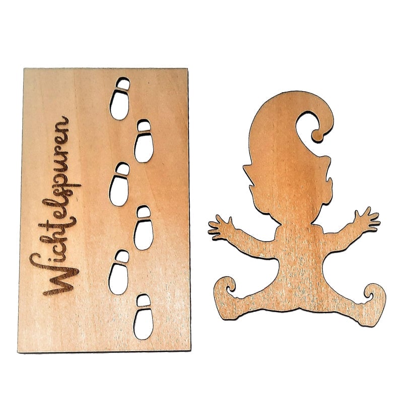 👼Christmas Footprints Stencil For Gnomes