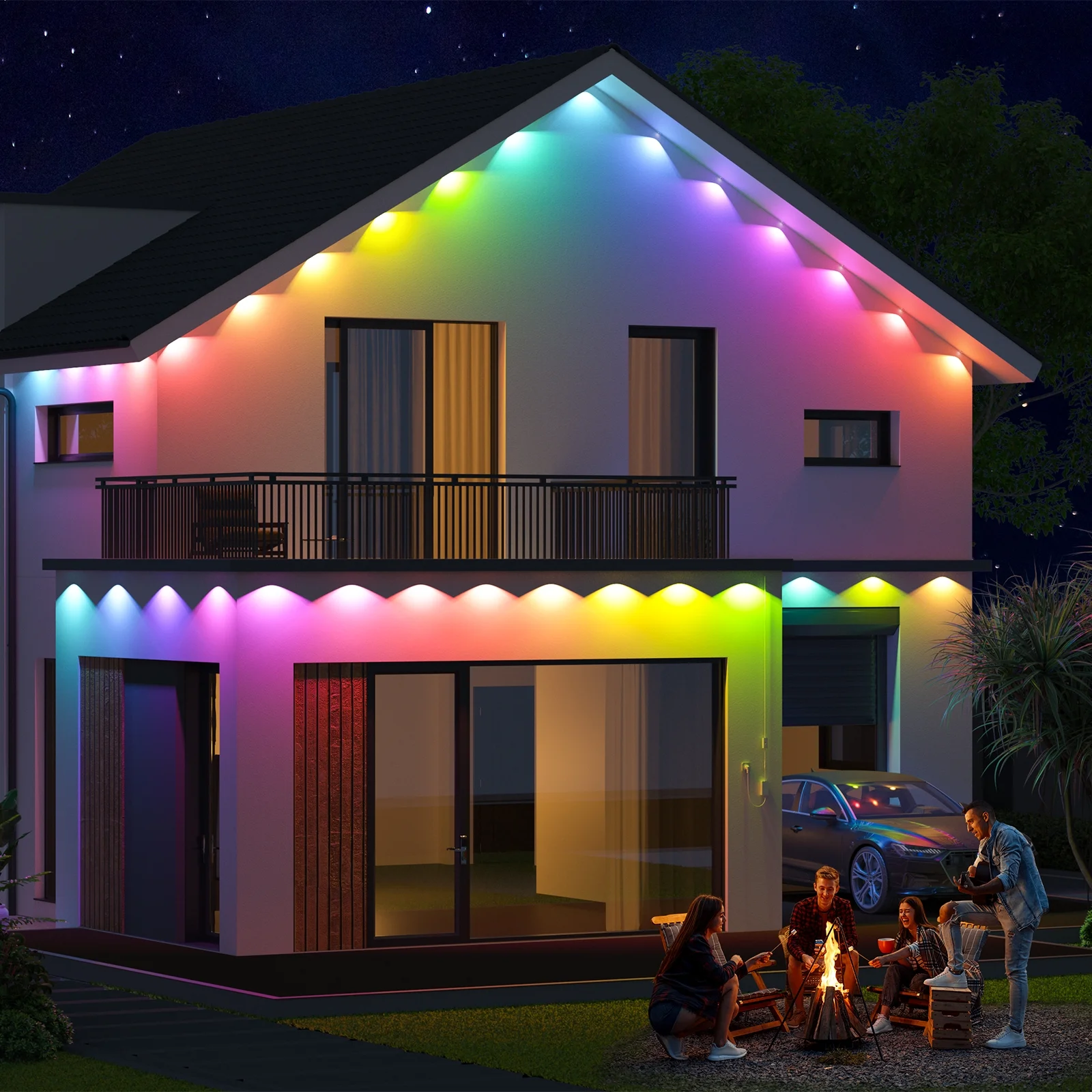 🔥Last Day Promotion 70% OFF🔥 - Smart Rainbow LED Permanent Outdoor Light