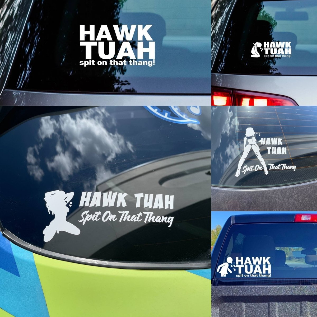 🤣Hawk Tuah Sticker | Spit on That Thang Car