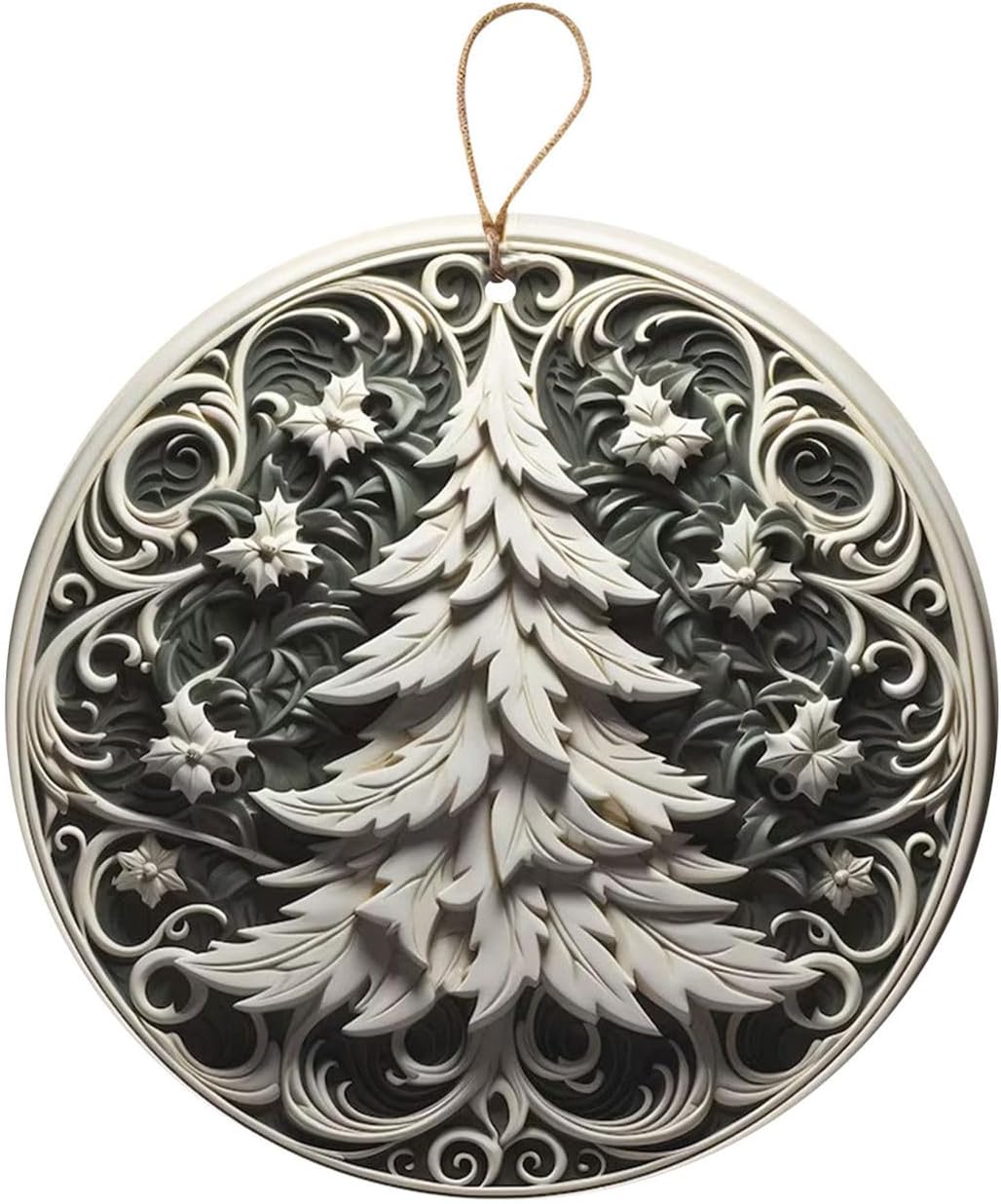 3D Nativity Ornaments - Christ Baby and Mary Design for Christmas Tree