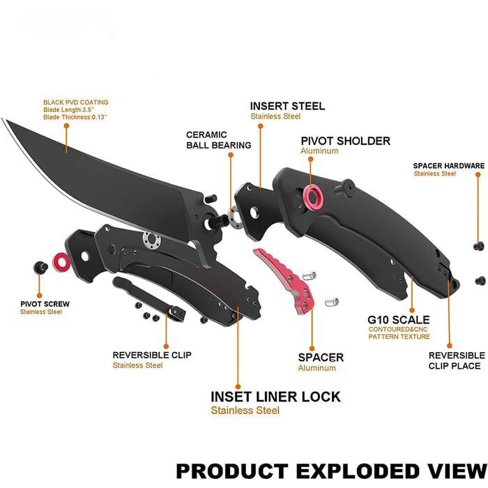 🔥Last Day Promotion 70% OFF🔥 - Upgrade Blue Moon G10 Folding Knife