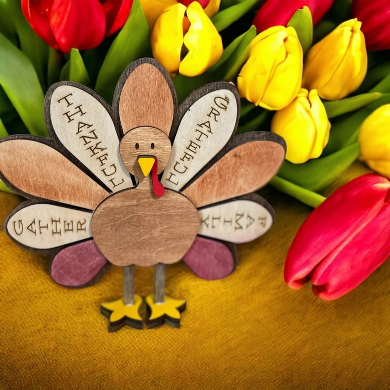 2025 Standing Wood Turkey, Turkey family🔥BUY MORE SAVE MORE