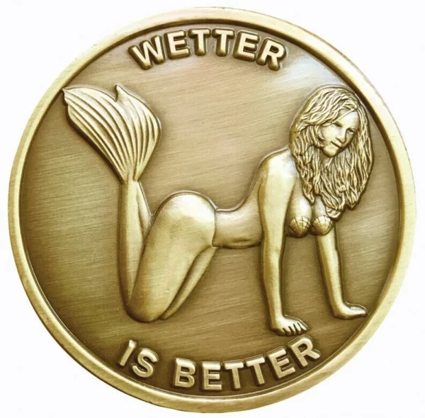 😍Sexy Woman Get Tails Head Collectable Novelty Coin Adult Challenge💋