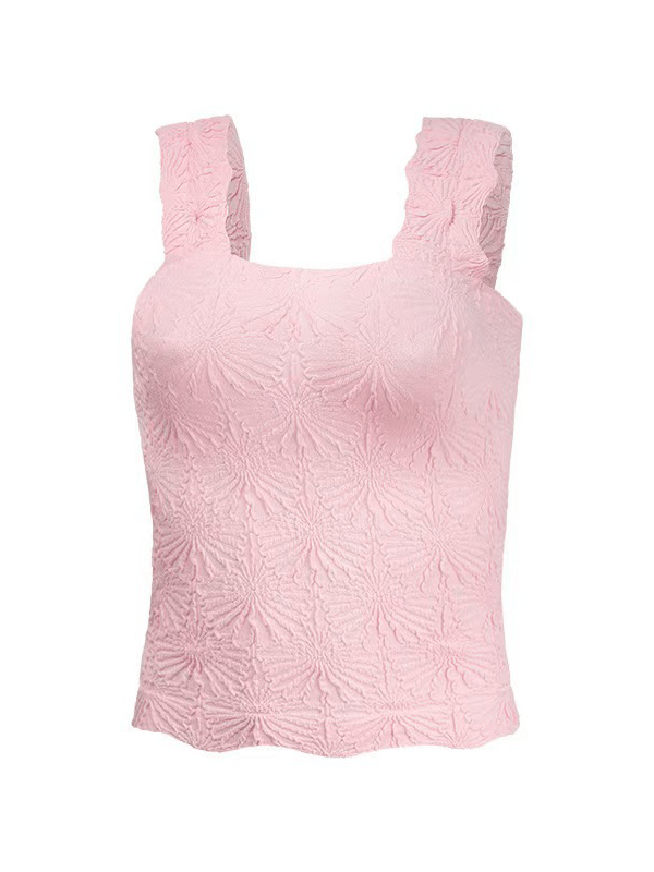🔥LAST DAY PROMOTION 🔥Women's Floral Embossed Sports Tank Top